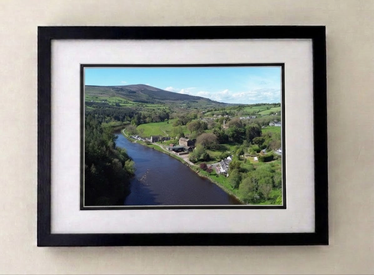 St. Mullins - Premium Framed Drone Print