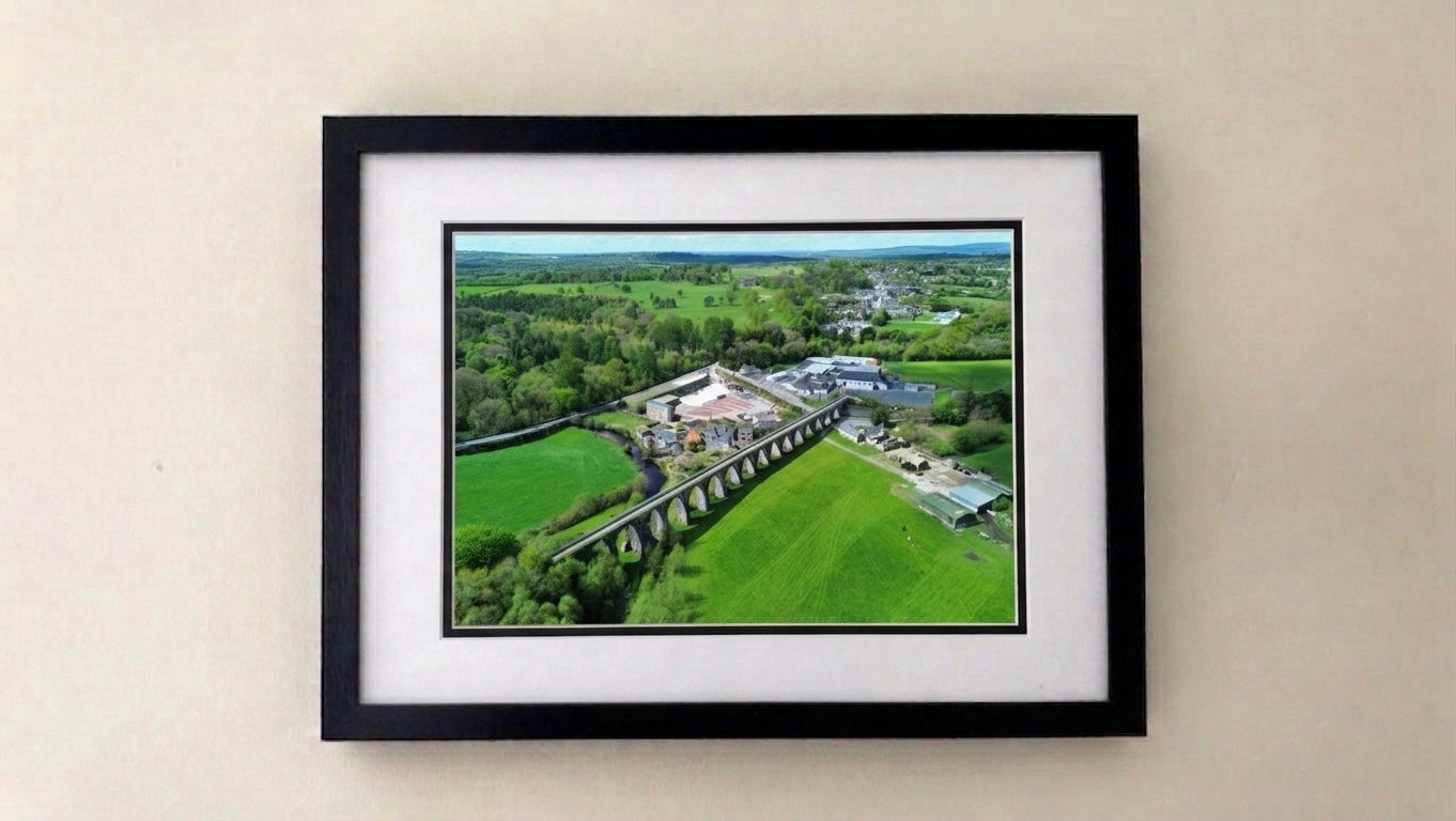 Borris Viaduct 1.0 - Premium Framed Drone Print