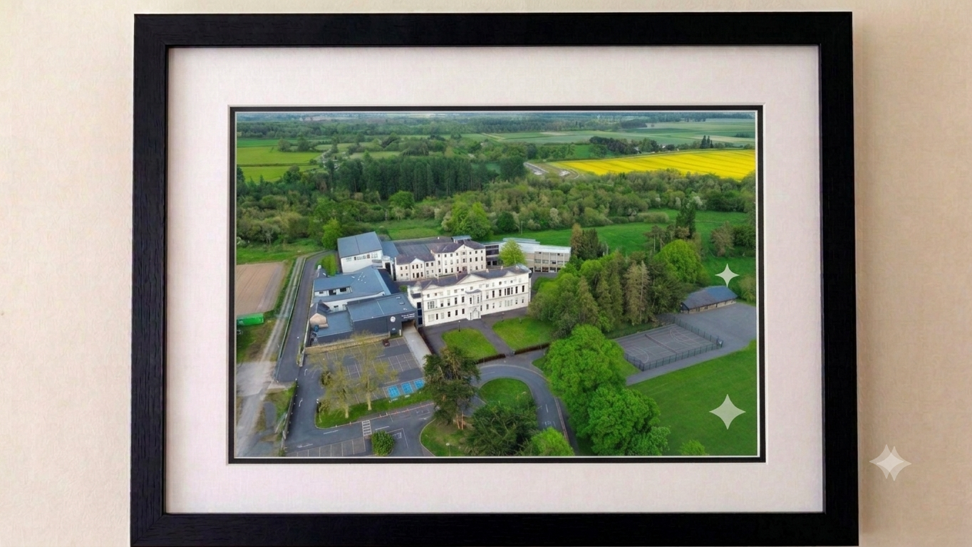 Knockbeg College 2.0 - Premium Framed Drone Print