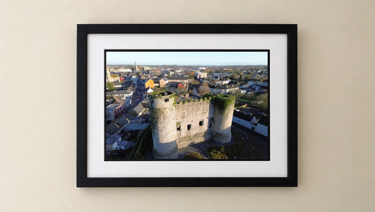 Carlow Castle - Premium Framed Drone Print