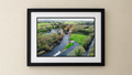 Milford Weir - Premium Framed Drone Print