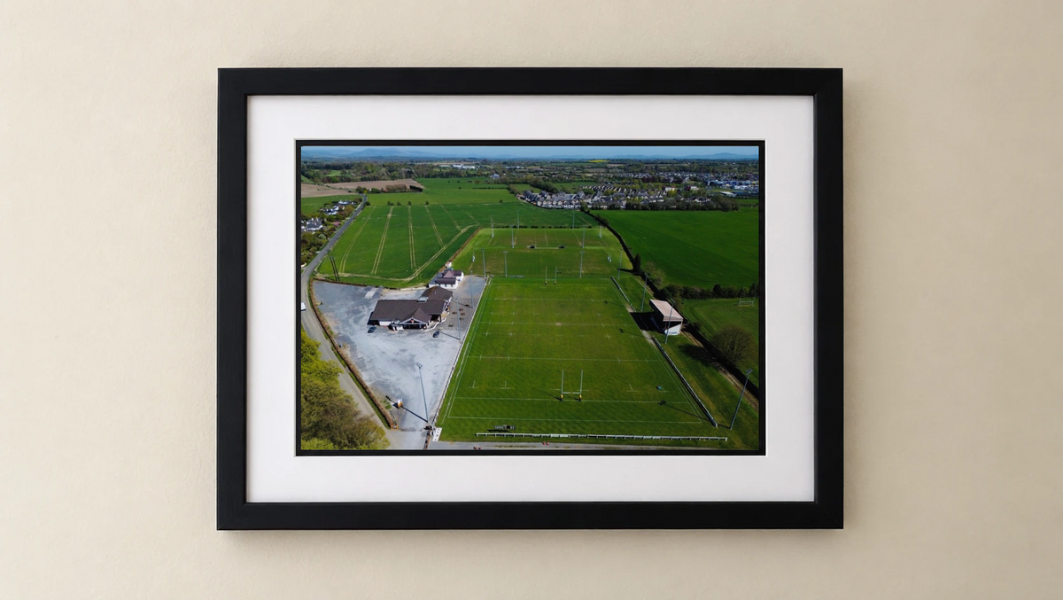 Carlow Rugby Club - Premium Framed Drone Print