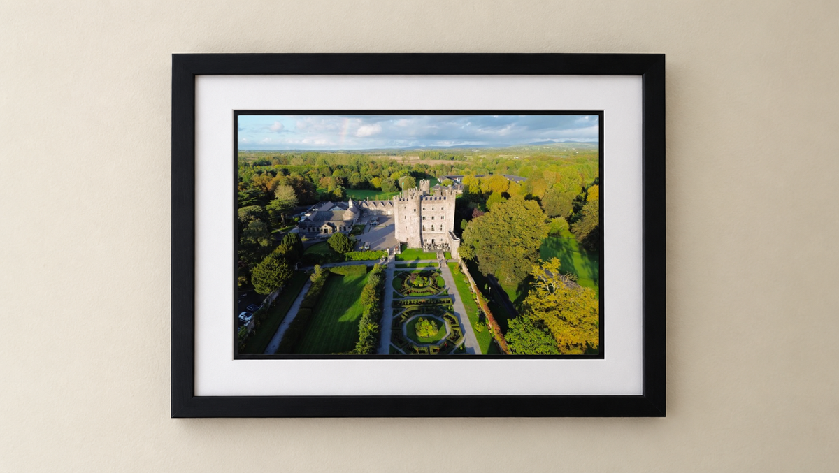 Kilkea Castle - Premium Framed Drone Print