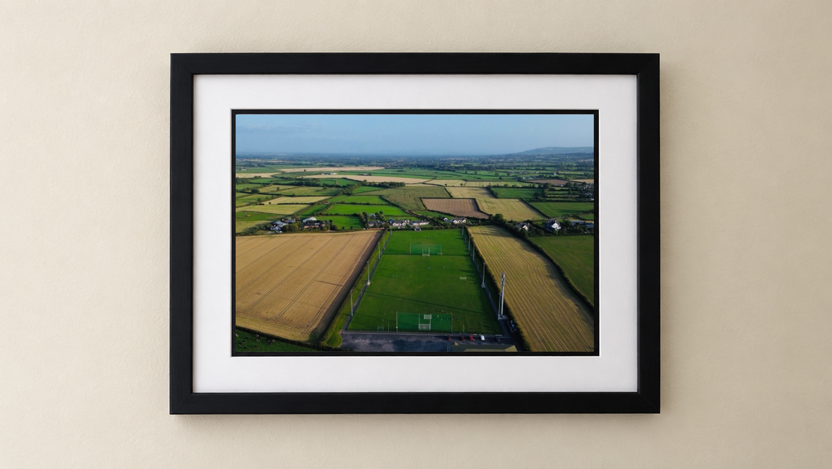 Ballylinan GAA - Premium Framed Drone Print
