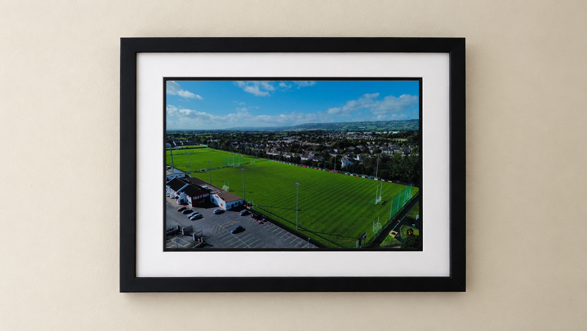 Éire Óg GAA - Premium Framed Drone Print